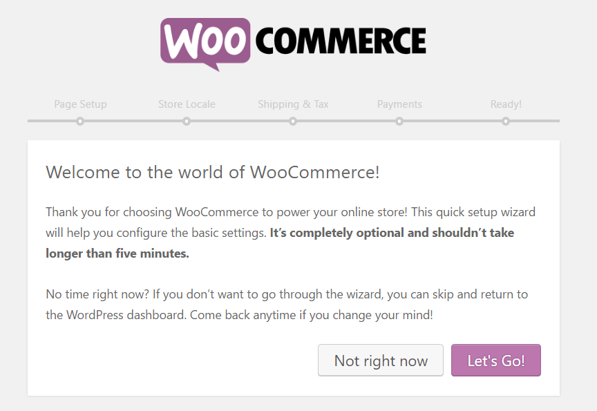 installation de WooCommerce
